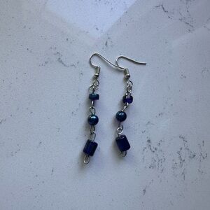 Handmade glass bead earrings